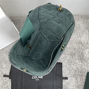 Celine Sangle Seau Green Bag 33x23x17cm - 4