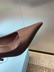 Prada Satin Brown Pump Heel 7.5cm - 2