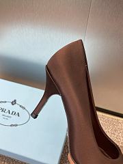 Prada Satin Brown Pump Heel 7.5cm - 3