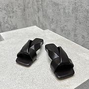 Bottega Veneta Black Slides - 1