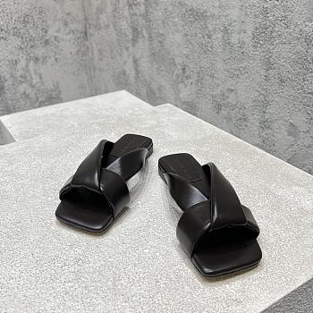 Bottega Veneta Black Slides