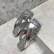 Bottega Veneta Silver Slides - 4