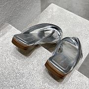 Bottega Veneta Silver Slides - 3
