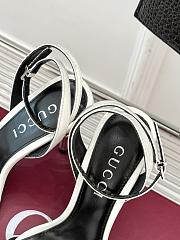Gucci Women's Slingback Sandal White Heel 10cm - 5