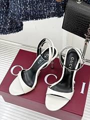 Gucci Women's Slingback Sandal White Heel 10cm - 4
