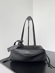 Balenciaga Carrie Small Bowling Bag Black Calfskin 30.9x11.9x11.9cm - 1