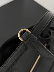 Balenciaga Carrie Small Bowling Bag Black Calfskin 30.9x11.9x11.9cm - 6