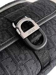 Dior 8 Belt Bag Black Oblique 39x17x10.5cm - 4