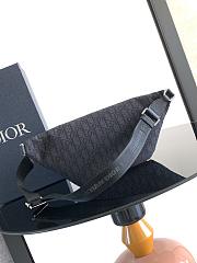 Dior 8 Belt Bag Black Oblique 39x17x10.5cm - 3