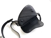 Dior Mini Saddle Bag Black Icons Calfskin 19.5x15x5.5cm - 6