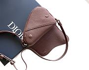 Dior Mini Saddle Bag Brown Icons Calfskin 19.5x15x5.5cm - 5