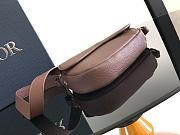 Dior Mini Saddle Bag Brown Icons Calfskin 19.5x15x5.5cm - 2