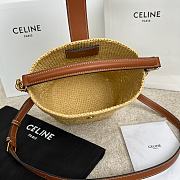 Celine Small Louise Bucket Raffia Calfskin 16x19x12cm - 2