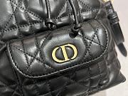 Dior Small Caro Bucket Bag Black Lambskin 20x24x9cm - 2