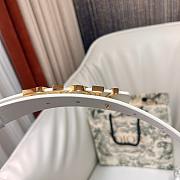 Dior D-Dream Belt Latte Smooth Calfskin 2cm - 3