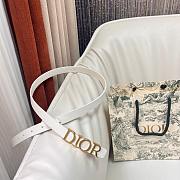 Dior D-Dream Belt Latte Smooth Calfskin 2cm - 2