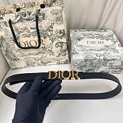 Dior D-Dream Belt Black Smooth Calfskin 2cm - 1