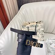 Dior D-Dream Belt Black Smooth Calfskin 2cm - 5