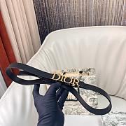 Dior D-Dream Belt Black Smooth Calfskin 2cm - 2