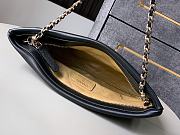 Chanel Clutch With Chain Black Lambskin 24x14x5cm - 6