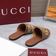 Gucci Slide Sandal with Horsebit Brown - 4