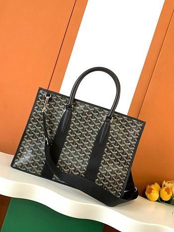 Goyard Morvan Black Tote Bag 39x6.5x29cm