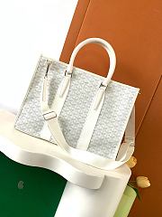 Goyard Morvan White Tote Bag 39x6.5x29cm - 2