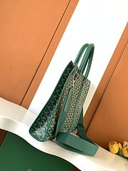 Goyard Morvan Green Tote Bag 39x6.5x29cm - 2
