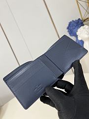 Louis Vuitton LV Wallet Multiple G65 Navy Blue 11.5x9x1.5cm - 5