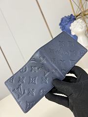Louis Vuitton LV Wallet Multiple G65 Navy Blue 11.5x9x1.5cm - 3