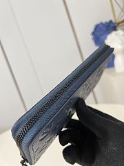 Louis Vuitton LV Zippy Wallet Blue 21x10x2.5cm - 2