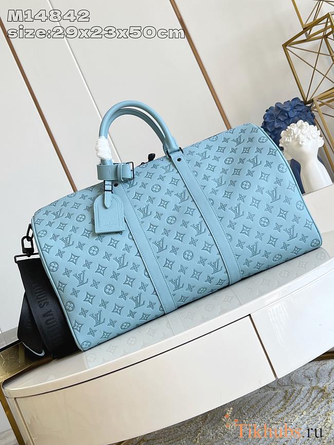 Louis Vuitton LV Keepall 50 Sky Blue 50x29x23cm - 1
