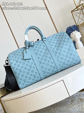 Louis Vuitton LV Keepall 50 Sky Blue 50x29x23cm