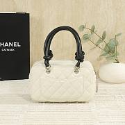 Chanel Cambon Bag White 21x12x9cm - 5