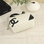 Chanel Cambon Bag White 21x12x9cm - 4