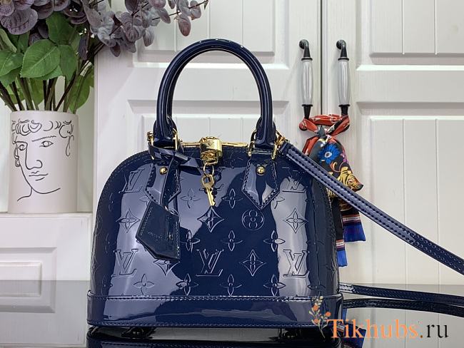 Louis Vuitton LV Alma BB Bag Blue 25x19x11cm - 1