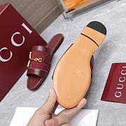 Gucci Slide Sandal with Horsebit Red - 5