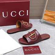 Gucci Slide Sandal with Horsebit Red - 3