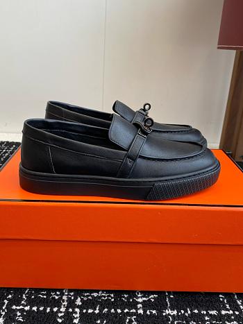 Hermes Black Loafer 02