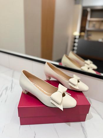 Valentino White Heel 5cm