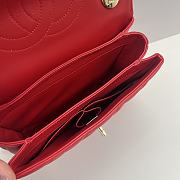 Chanel Trendy Lambskin Red Gold Hardware 25x12x17cm - 5