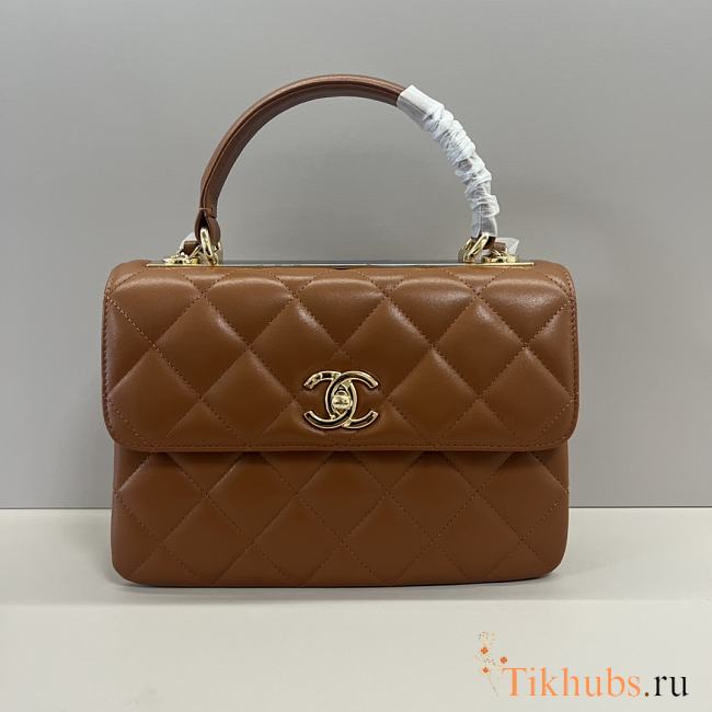 Chanel Trendy Lambskin Gold Hardware 25x12x17cm - 1