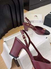 Chanel Slingback Pump Red Wine 6.5cm - 5