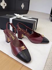 Chanel Slingback Pump Red Wine 6.5cm - 4