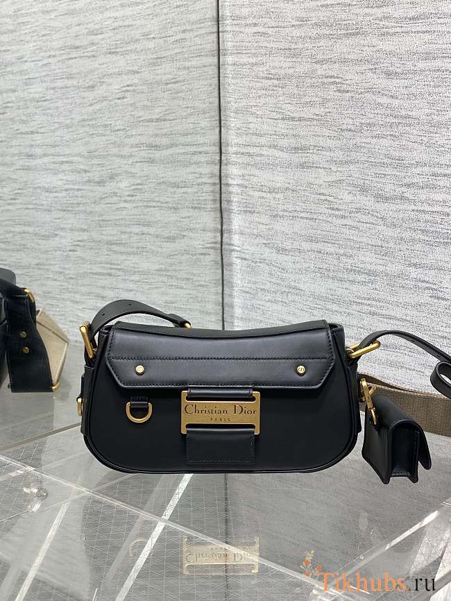 Dior Small Streetchic Bag Black Smooth Calfskin 24x12.5x5cm - 1
