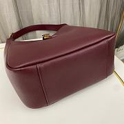 YSl Le 5 a 7 Soft Small Hobo Bag Red Wine 23x22x8cm - 6