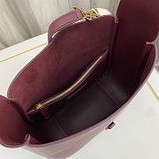 YSl Le 5 a 7 Soft Small Hobo Bag Red Wine 23x22x8cm - 5