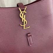 YSl Le 5 a 7 Soft Small Hobo Bag Red Wine 23x22x8cm - 2