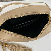 YSL Lou Camera Bag Beige Leather Gold 23x16x6cm - 6
