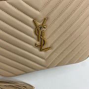YSL Lou Camera Bag Beige Leather Gold 23x16x6cm - 2
